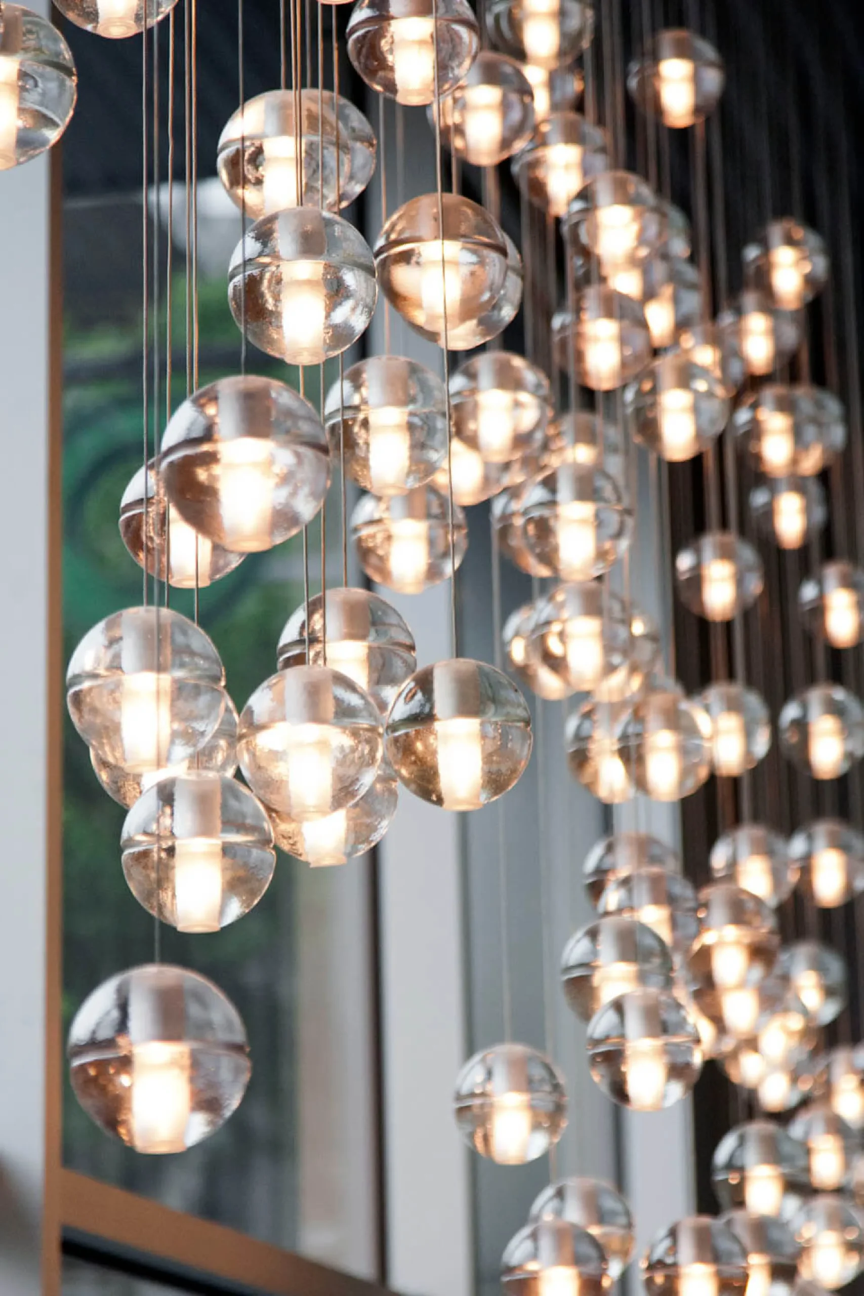 Lámpara de cristal diseñada para Aura seguros