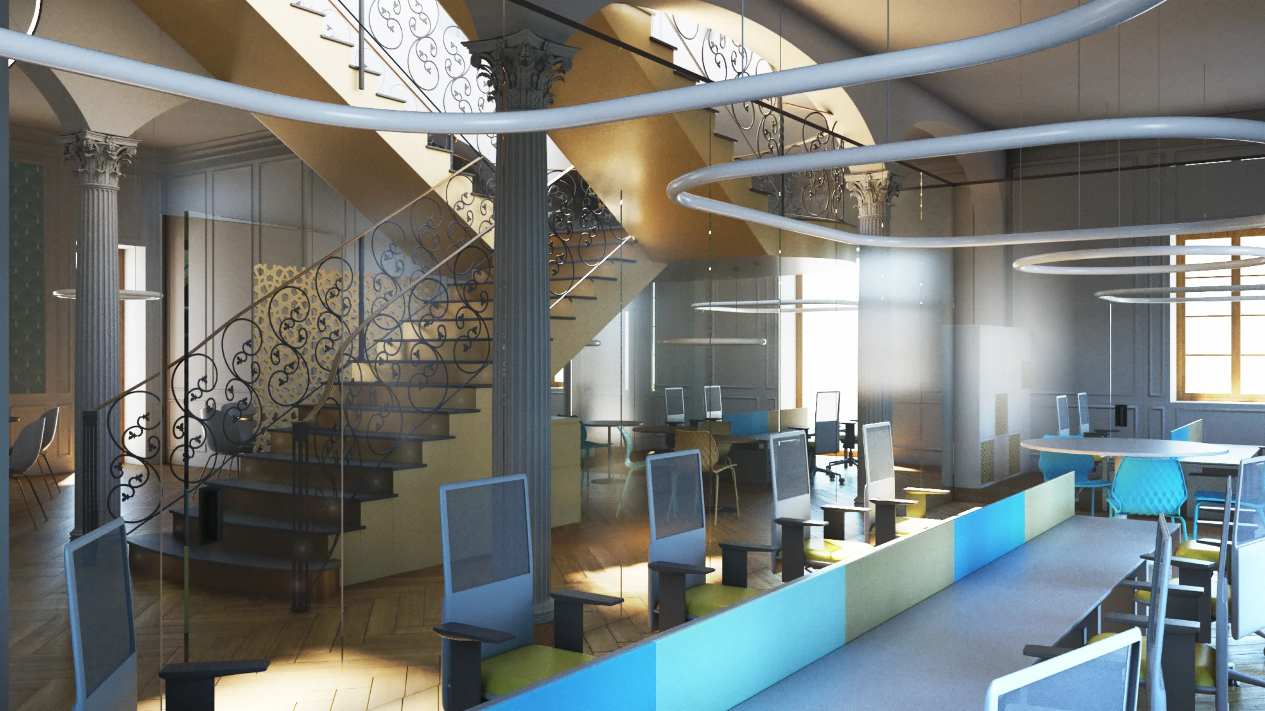 puesto de trabajo oficina aura seguros