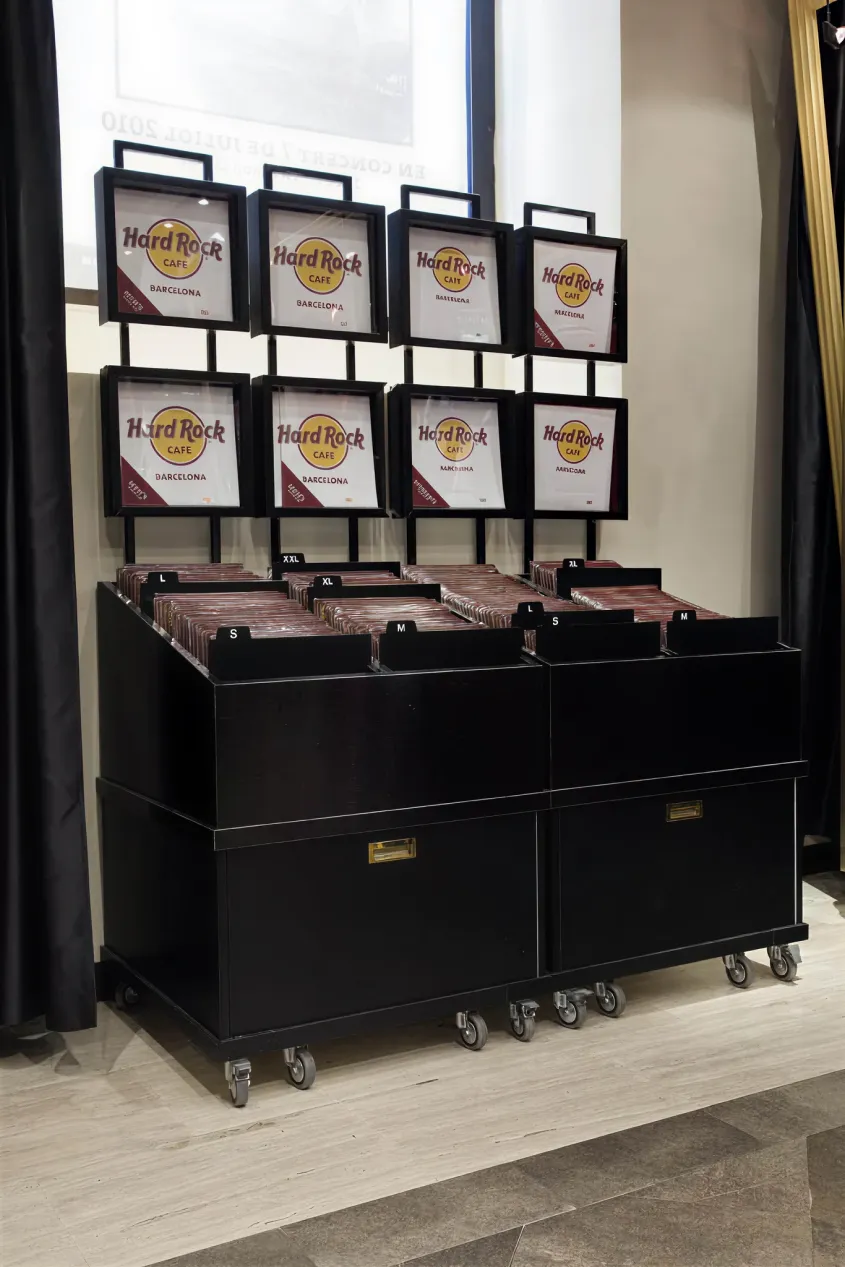Diseño de expositor para el hard rock