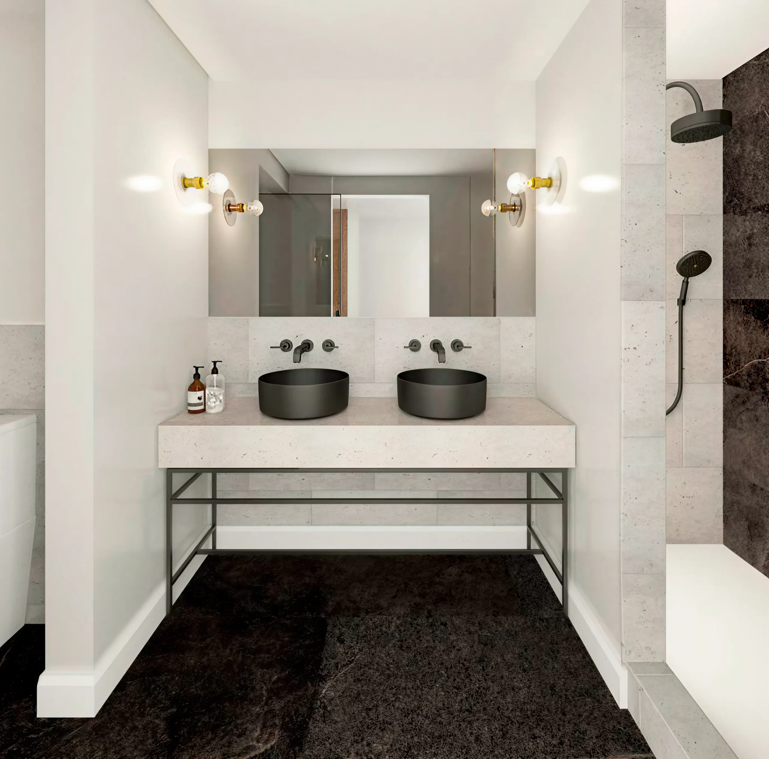 baño carpinteria hotel