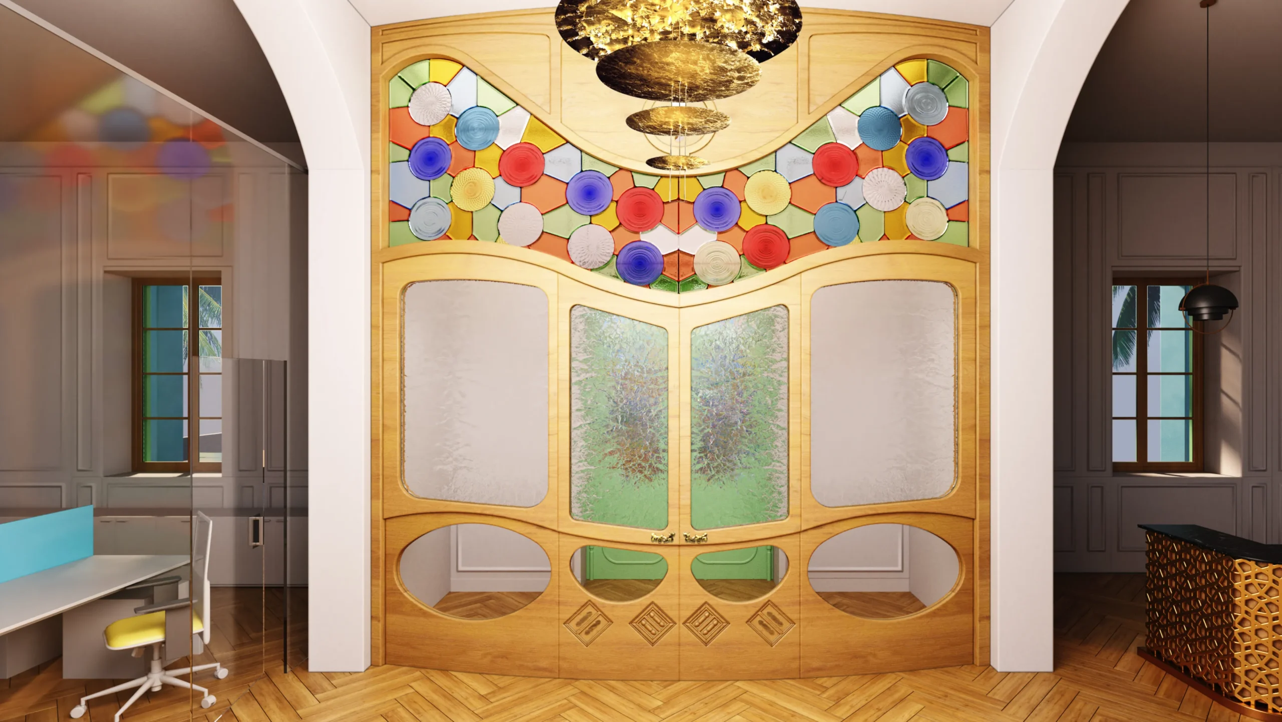 puerta modernista aura seguros